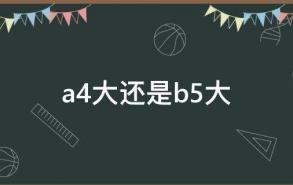 a4大还是b5大