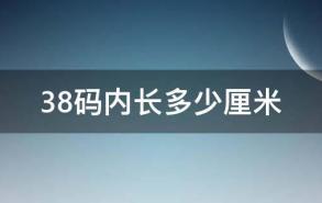 38码内长多少厘米