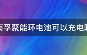 南孚聚能环电池可以充电吗