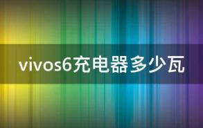 vivos6充电器多少瓦