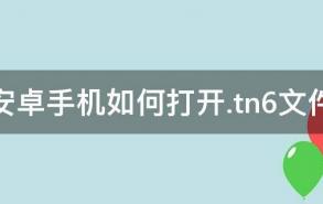 安卓手机如何打开.tn6文件