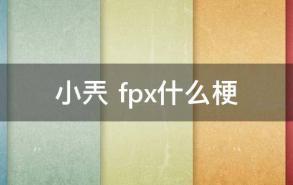 小兲 fpx什么梗