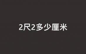 2尺2多少厘米