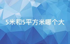 5米和5平方米哪个大