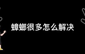 蟑螂很多怎么解决