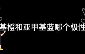 甲基橙和亚甲基蓝哪个极性大